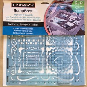 Fiskars Scrapboss page layout embossing kit